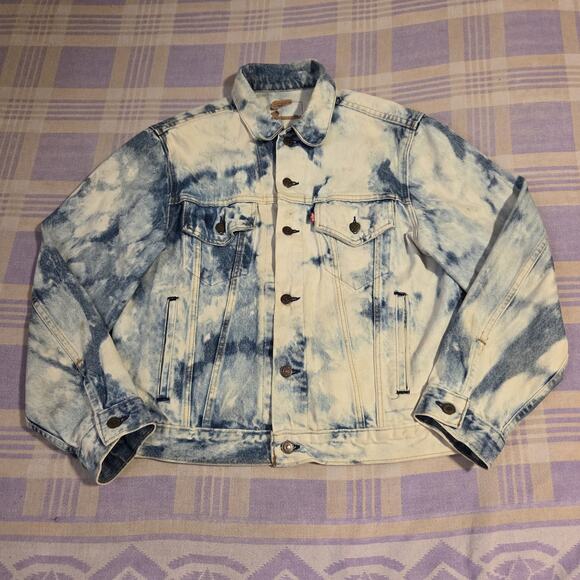 Vintage Levis Denim Trucker Jacket Type 3 III Size 44 USA Made 70506-0214 Wash - Picture 1 of 16